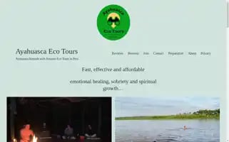 Ayahuascaecotours.com Screenshot 2024-04-18 15:49:55