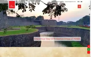 Sooryagroupofhotels.com Screenshot 2024-04-15 09:17:01
