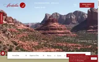 Arabellahotelsedona.com Screenshot 2024-04-16 17:51:02