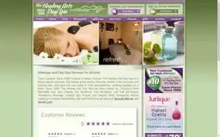 Thehealingartsdayspa.com Screenshot 2024-05-14 09:09:57