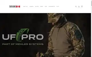 Tieroneuniforms.com Screenshot 2024-05-03 22:20:18