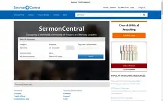 Sermoncentral.com Screenshot 2024-07-02 05:26:07
