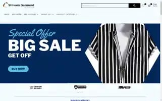 Shivamgarment.com Screenshot 2024-05-19 11:53:21