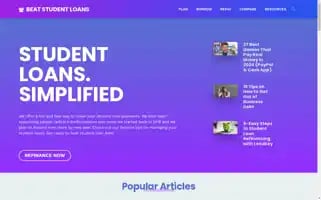 Beatstudentloans.com Screenshot 2024-05-08 17:34:07