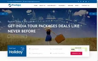 Pushpatravels.com Screenshot 2024-04-14 17:43:15