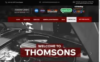 Thomsonsautorepair.com Screenshot 2024-05-14 12:05:02