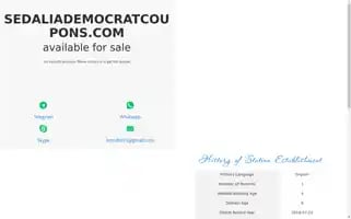 Sedaliademocratcoupons.com Screenshot 2024-05-13 20:54:29