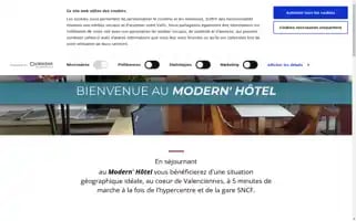Modernhotel-valenciennes.com Screenshot 2024-04-26 13:17:00