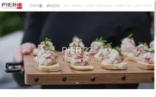 Pier22catering.com Screenshot 2024-07-06 09:39:12