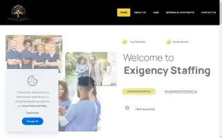 Exigencystaffing.com Screenshot 2024-06-18 14:03:10