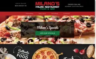Milanospizzajax.com Screenshot 2024-05-16 07:53:40