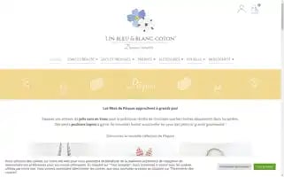 Linbleuetblanccoton.fr Screenshot 2024-05-20 17:24:55