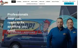 Sharpplumbing.com Screenshot 2024-05-16 16:57:52