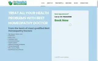 Drdeepikashomeopathy.com Screenshot 2024-07-07 17:01:17