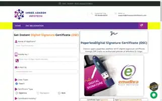 Shreeadarshinfotech.com Screenshot 2024-05-24 05:02:28