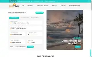 Luxtravel.sk Screenshot 2024-04-24 06:34:40