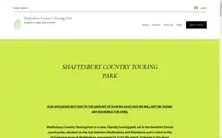 Shaftesburycountrytouringpark.co.uk Screenshot 2024-04-16 12:48:42