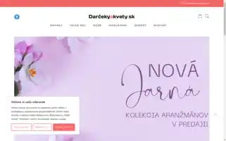 Darcekyakvety.sk Screenshot 2024-05-18 06:14:08