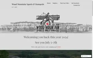 Woodmountainstampede.com Screenshot 2024-07-03 12:39:17