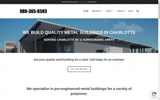 Metalbuildingsclt.com Screenshot 2024-05-16 07:41:06