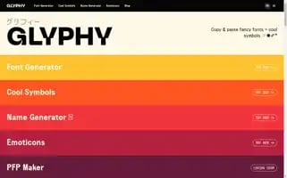 Glyphy.io Screenshot 2024-07-07 22:28:13