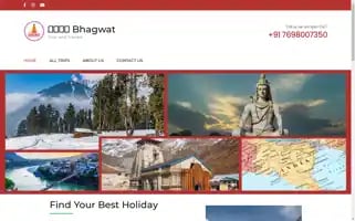 Shreebhagwattourandtravels.com Screenshot 2024-04-19 08:53:48