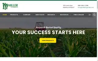 Millerhybrids.com Screenshot 2024-06-28 09:27:34