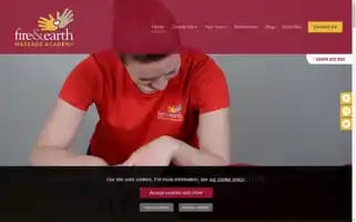 Fireandearthmassageacademy.co.uk Screenshot 2024-07-06 08:18:45