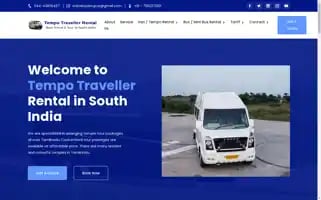 Tempotravellerrentalchennai.in Screenshot 2024-04-23 19:26:49