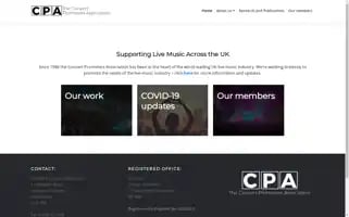 Concertpromotersassociation.co.uk Screenshot 2024-05-09 05:33:59