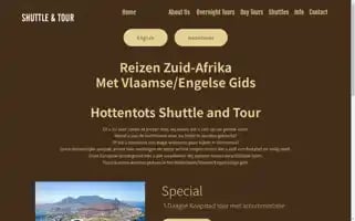 Hottentotsshuttleandtour.com Screenshot 2024-04-26 20:24:12