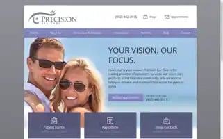 Precisioneyecaremn.com Screenshot 2024-05-13 11:45:58