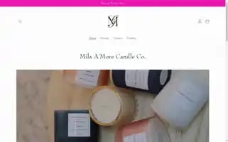 Milaamorecandle.shop Screenshot 2024-05-04 00:05:26