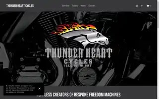 Thunderheartcycles.co.uk Screenshot 2024-06-14 18:52:30