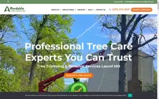 Affordabletreeservicemd.com Screenshot 2024-05-15 10:34:12