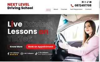 Nextleveldrivingschool.ie Screenshot 2024-06-27 05:40:14