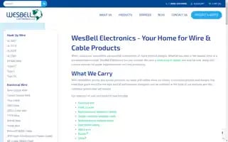 Wesbellwireandcable.com Screenshot 2024-06-12 02:14:24