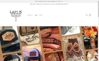 Lazykcustomleather.com Screenshot 2024-04-27 11:21:51
