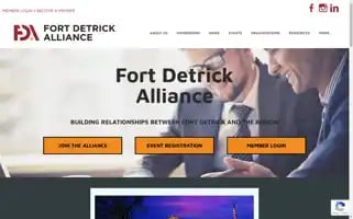 Fortdetrickalliance.org Screenshot 2024-07-04 16:17:11