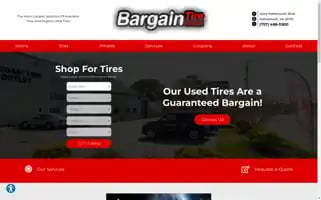 Bargaintireoutlet.com Screenshot 2024-05-08 16:53:33