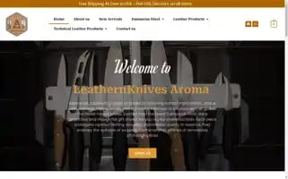 Leathernknivesaroma.com Screenshot 2024-05-23 05:41:14