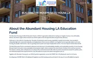 Abundanthousinglaeducationfund.org Screenshot 2024-06-30 10:36:38