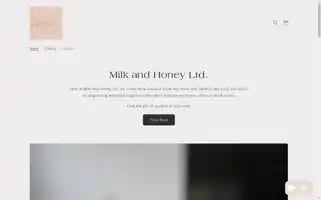 Milkandhoneyltd.com Screenshot 2024-04-27 08:57:30