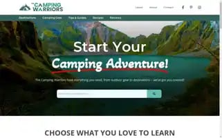 Thecampingwarriors.com Screenshot 2024-06-26 04:43:38