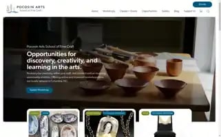 Pocosinarts.org Screenshot 2024-06-12 03:43:18