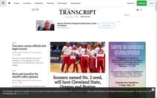 Normantranscript.com Screenshot 2024-05-13 04:07:19