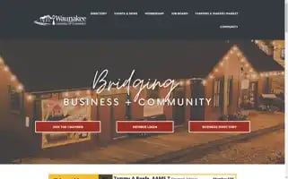 Waunakeechamber.com Screenshot 2024-06-14 01:33:25
