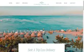 Curatedtravelco.com Screenshot 2024-04-17 11:49:58