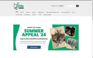 Animalcareleague.org Screenshot 2024-07-08 10:16:22