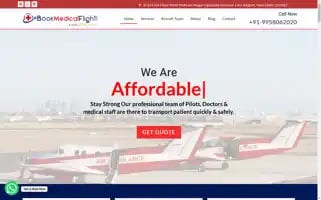 Bookmedicalflight.com Screenshot 2024-04-17 05:48:21